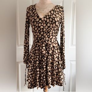 Faux Wrap Dress (flowery) - Free People